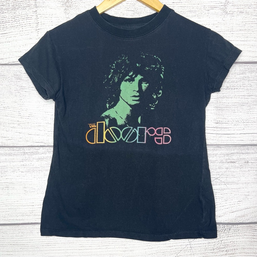 The Doors Black Rainbow Graphic “Hello I Love You” Jim Morrison Tee Size Medium